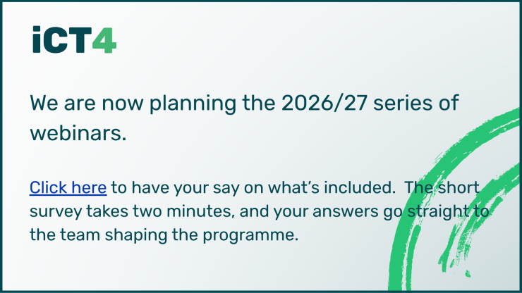What FREE webinar would you like to see next from iCT4? Short survey