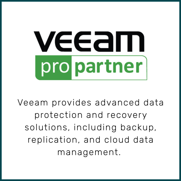 Veeam provides advanced data protection and recovery solutions, including backup, replication, and cloud data management.